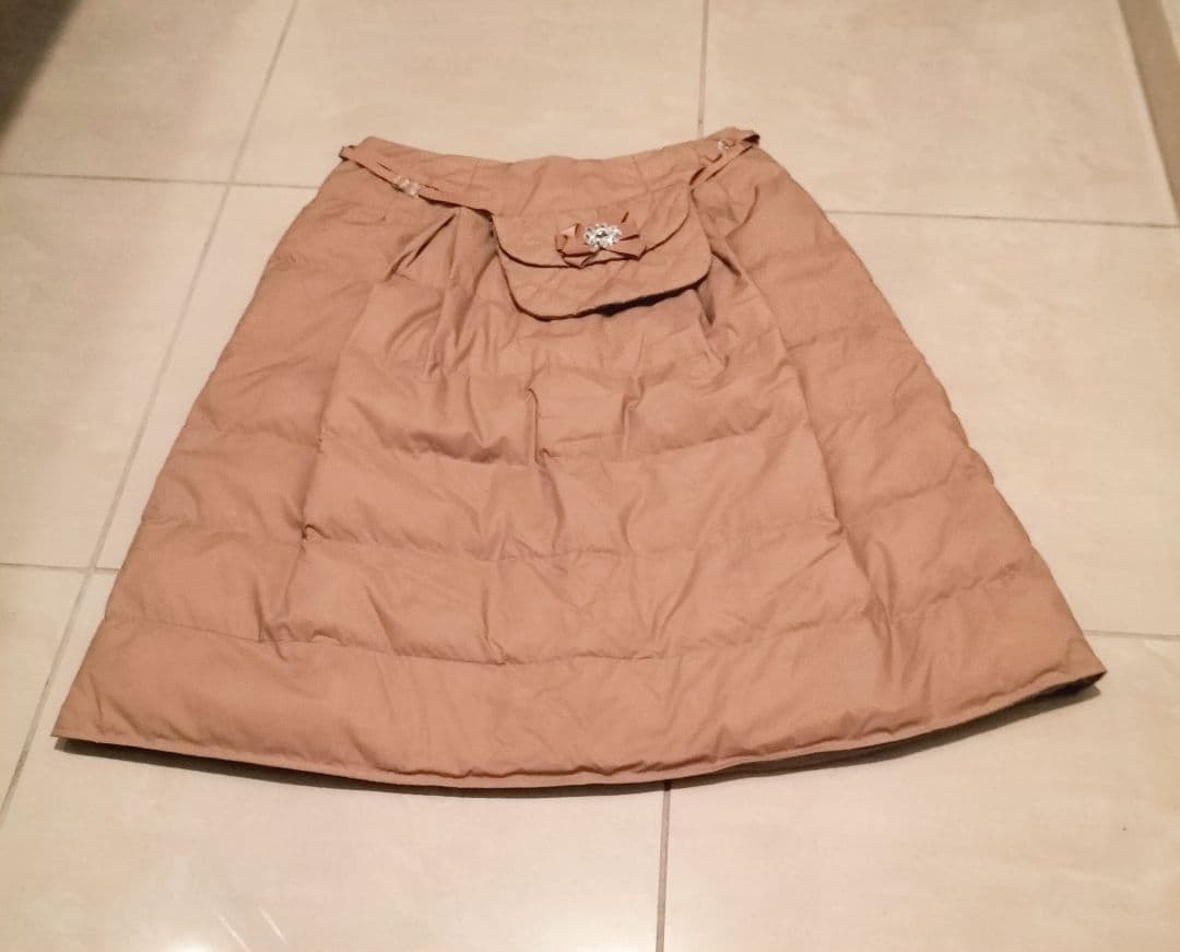 ♥新品♥M'S GRACY✿ダウンスカート✿ポケット付き✿ベージュ✿38М