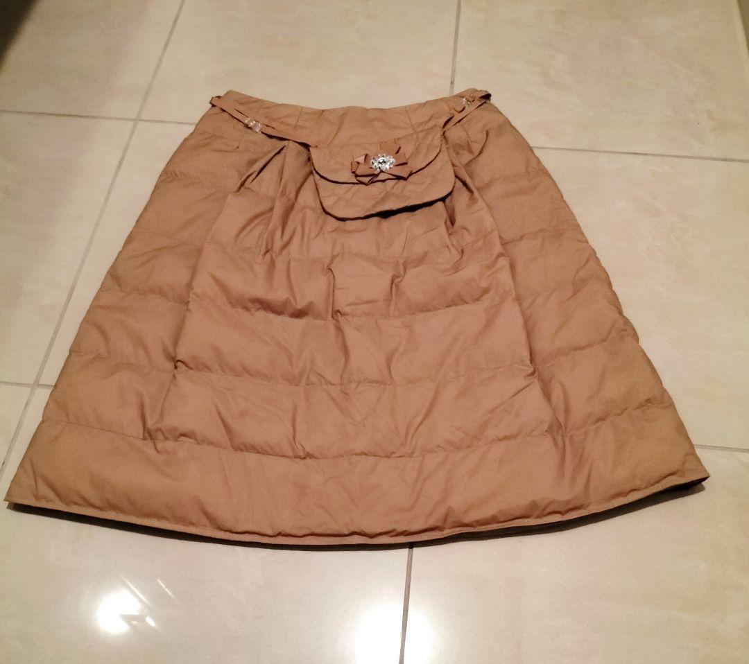 ♥新品♥M'S GRACY✿ダウンスカート✿ポケット付き✿ベージュ✿38М