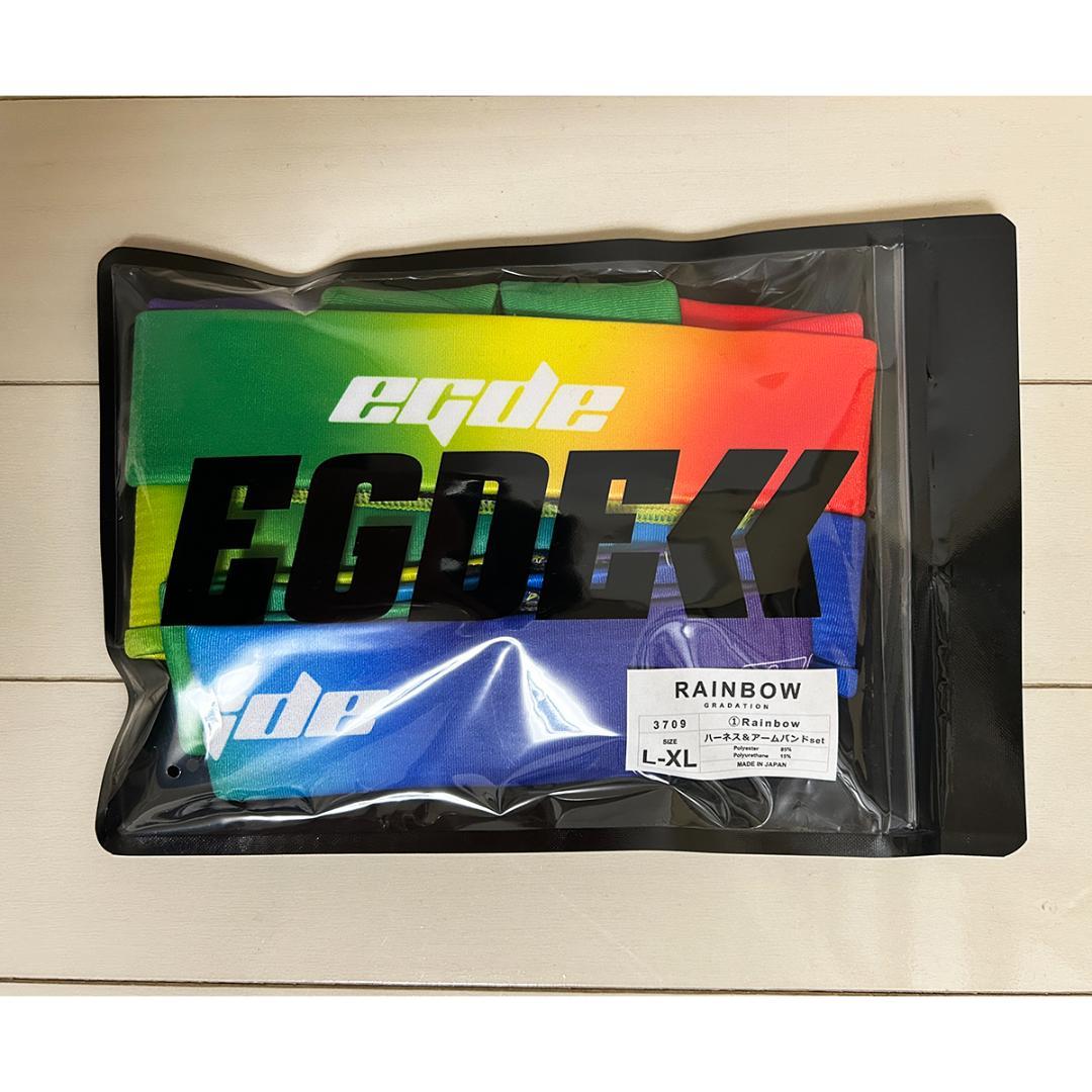 EGDE【XXL！上下セット！】REBOOT RE レインボー ビキニ&ハーネス