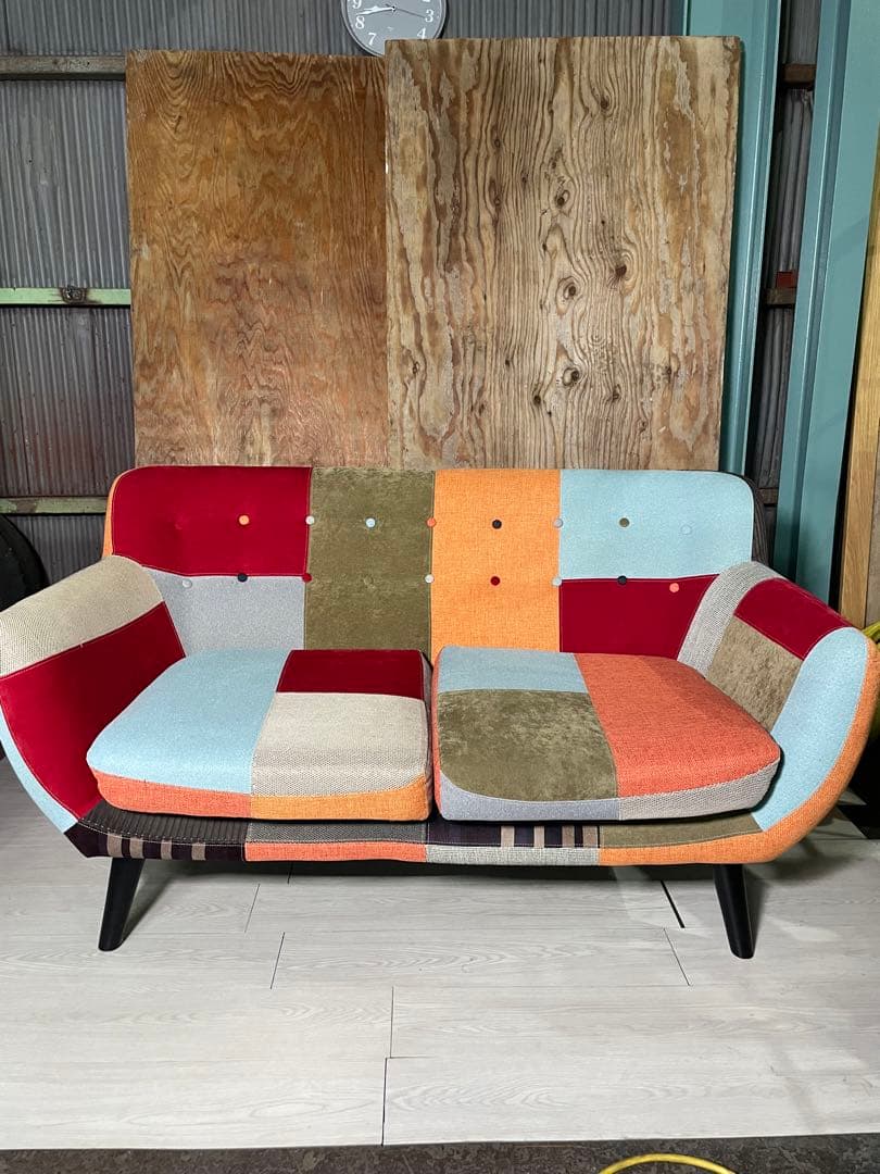 Francfranc ソファ ナビア パッチワーク