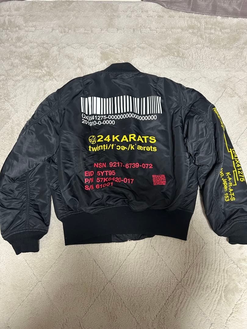 【美品】24karats × ALPHA リバーシブル MA-1 ブルゾン