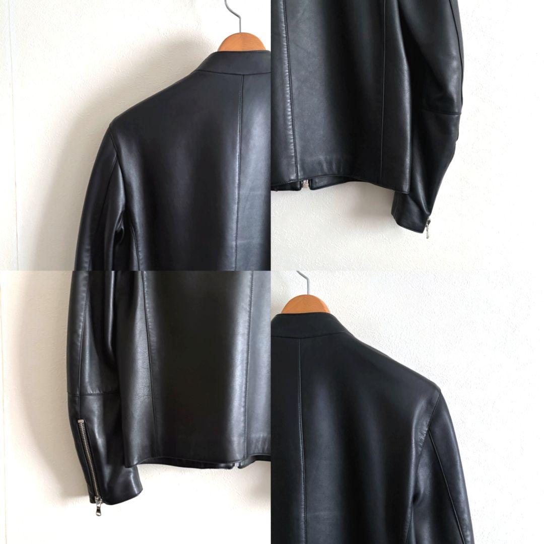 DENIM × TOMORROWLAND ラムレザーシングルライダースジャケット