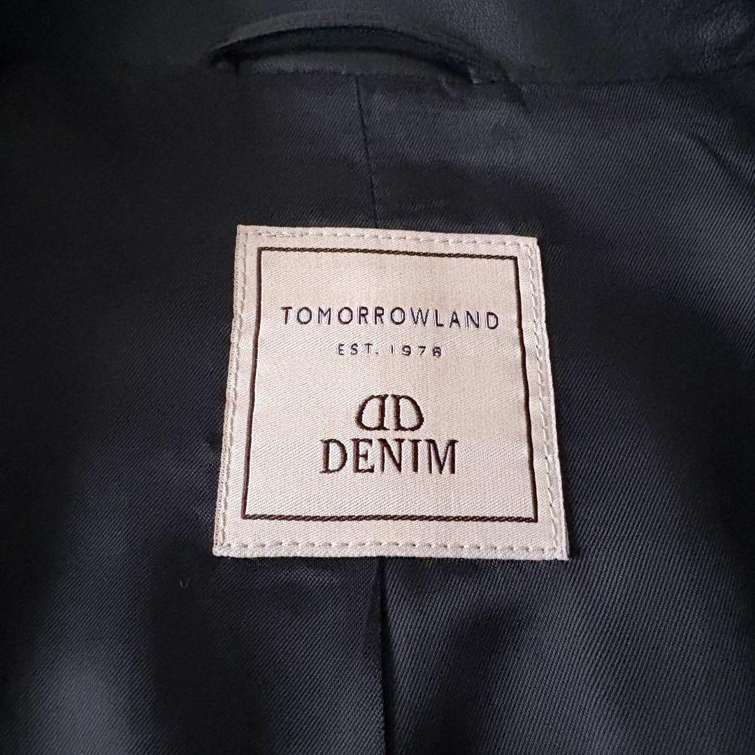 DENIM × TOMORROWLAND ラムレザーシングルライダースジャケット