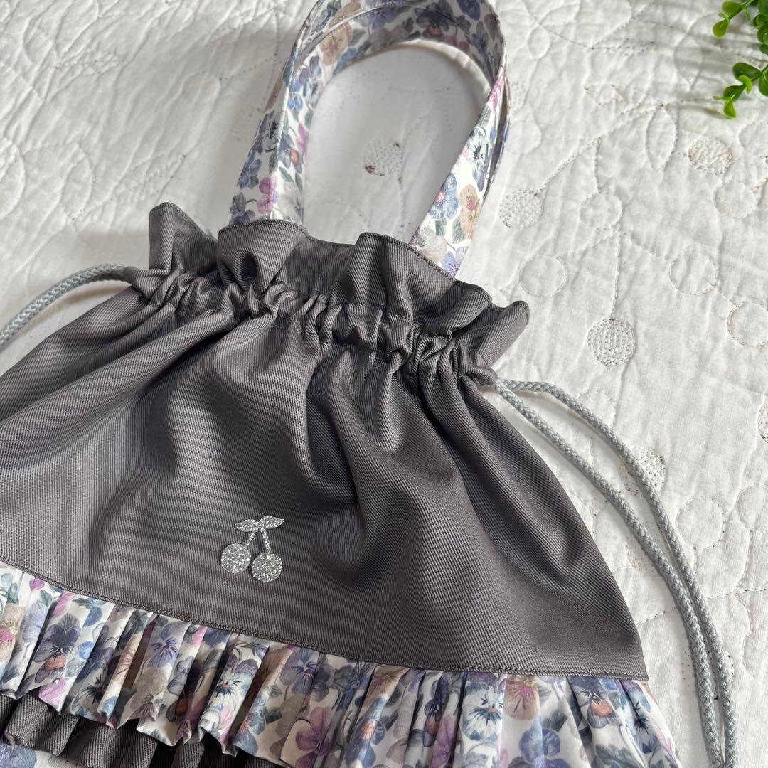 絵本袋　手提げ袋　シューズ袋　3点　シンクオブミーグレイッシュ　入園入学セット