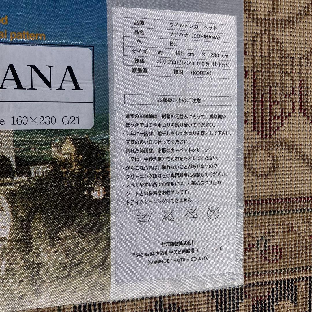 北欧レトロ ソリハナ ウイルトンカーペット ペルシャ絨毯 大型絨毯 アラベスク