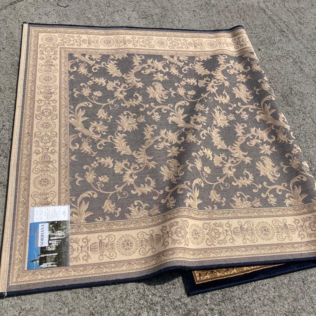 北欧レトロ ソリハナ ウイルトンカーペット ペルシャ絨毯 大型絨毯 アラベスク