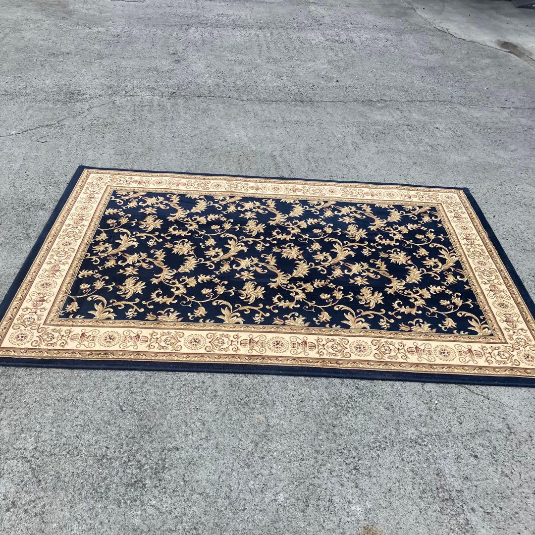 北欧レトロ ソリハナ ウイルトンカーペット ペルシャ絨毯 大型絨毯 アラベスク