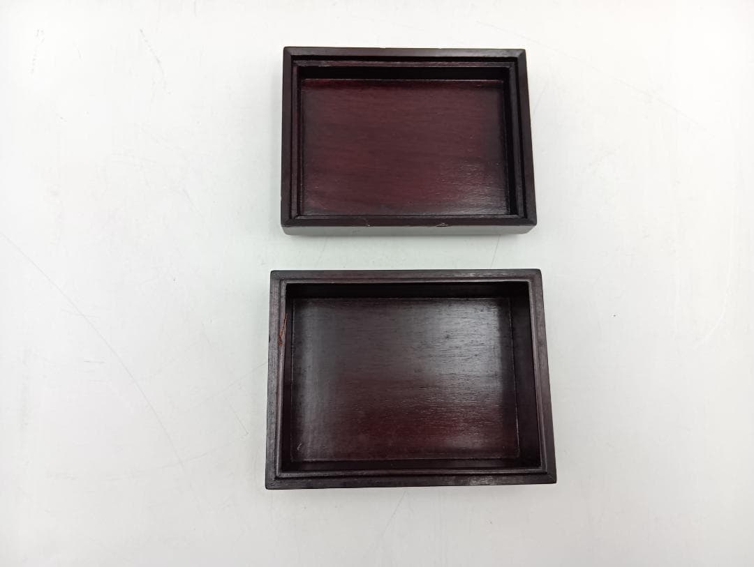 【超貴重】 中国 ヴィンテージ 小物入れ 木製 象嵌細工