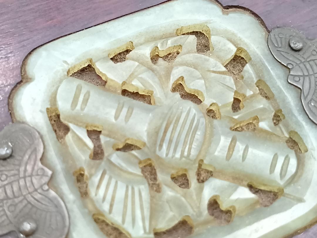 【超貴重】 中国 ヴィンテージ 小物入れ 木製 象嵌細工