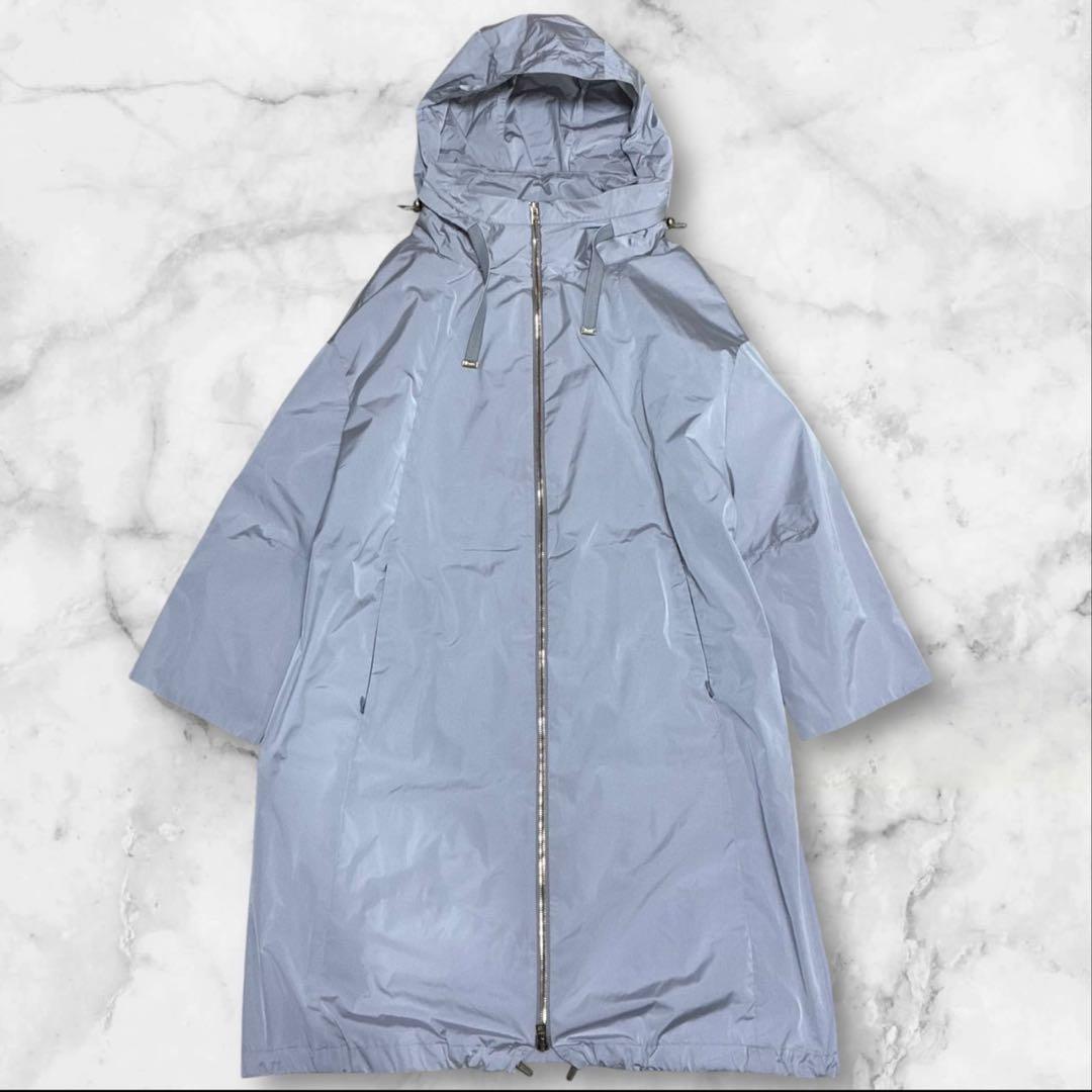 Helno ヘルノ ロングコート ハイネック スプリングコート グレー