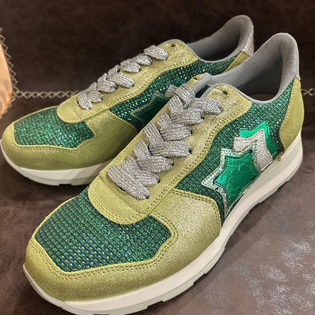 Atlantic Stars スニーカー 緑金色