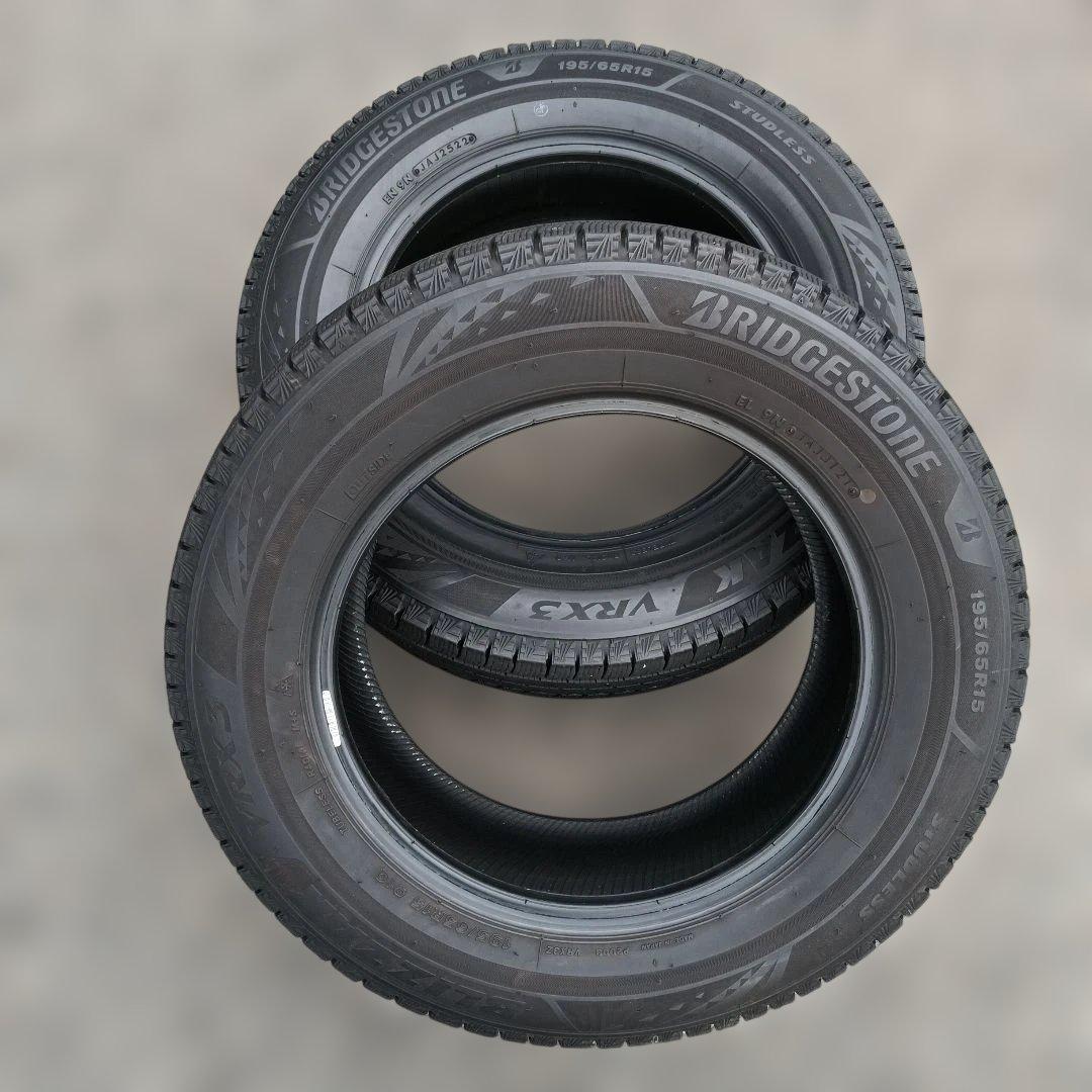 195/65R15 ブリヂストンVRX3 送料無料 まだまだ履けます! 2本