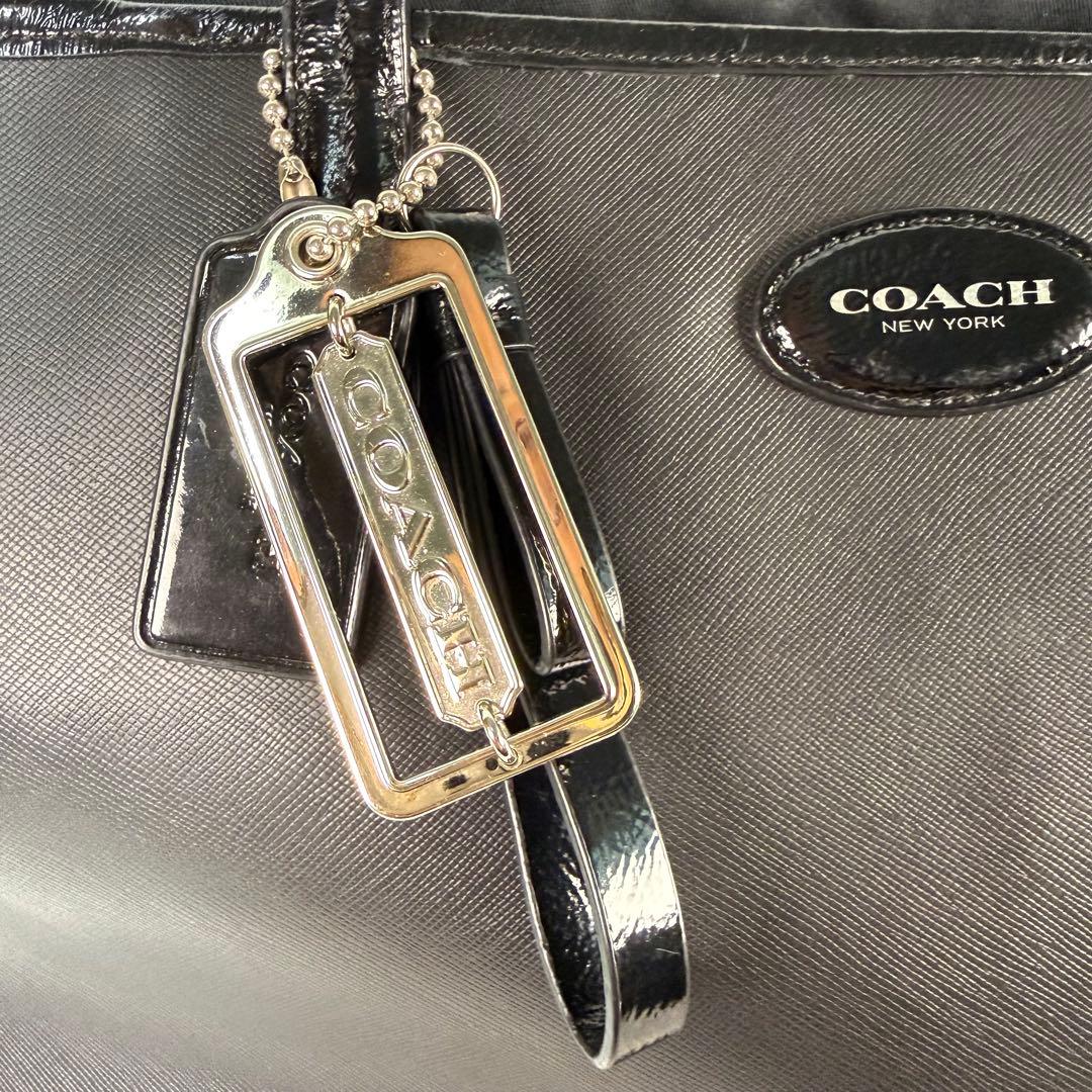 【美品】COACH コーチ レザートートバッグ　レディース メンズ可 通勤 A4