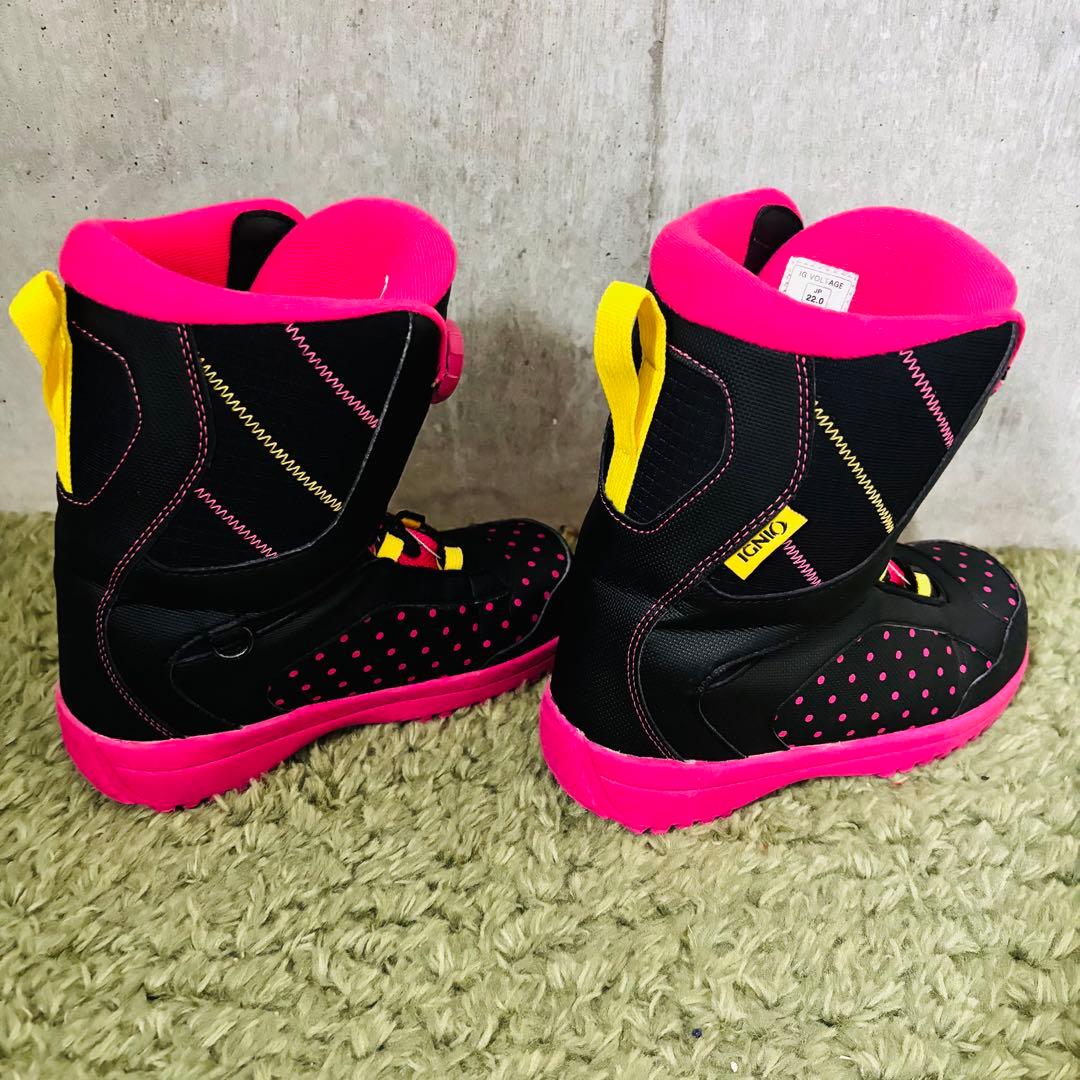 【☆キッズ/美品】IGNIO スノーボード3点セット 120cm