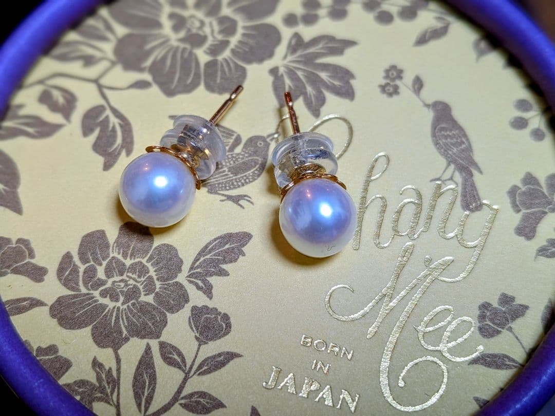 Chang Mee ホワイトパール ピアス