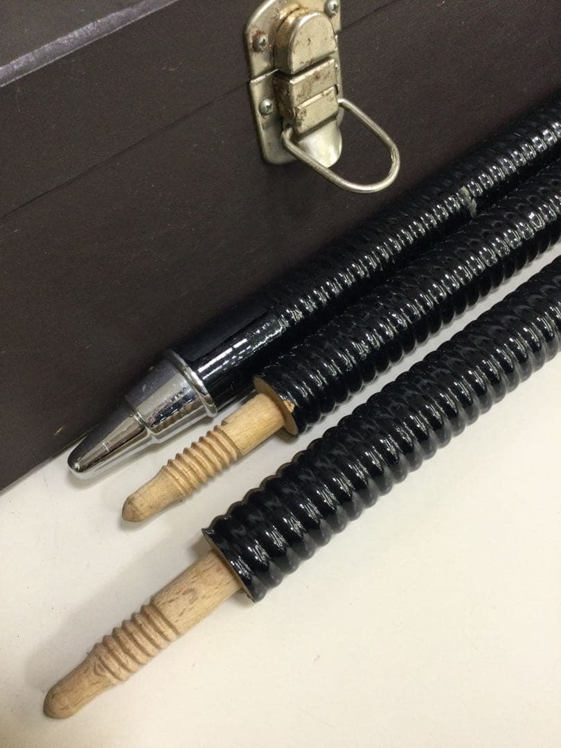 旗用三脚台とポールのセット　ケース付き