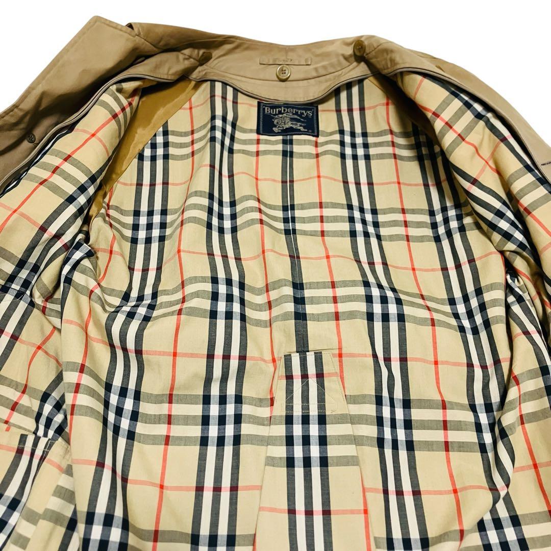 バーバリー トレンチコート ノバチェック ベルト付　ベージュ　ステンカラーコート