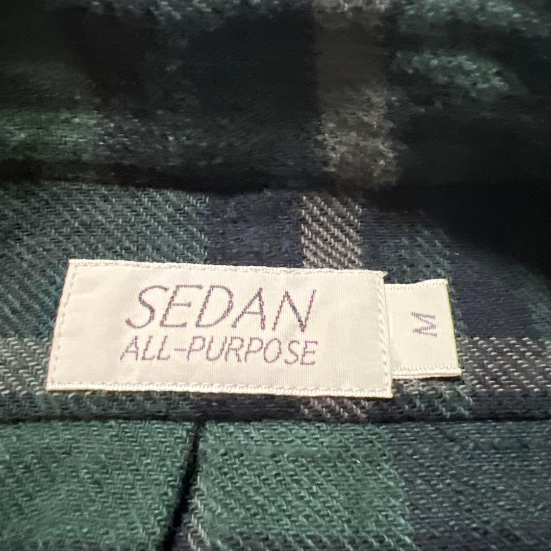 TWILL PLAID BIG BD SHIRT Mサイズ　セダン