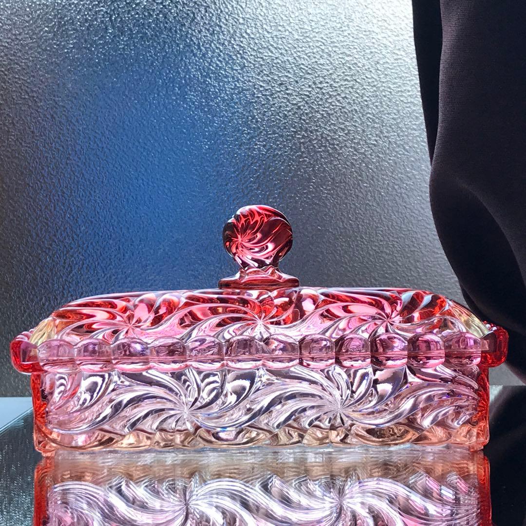 オールドバカラ ローザスミュルティプル★ボンボニエール蓋物