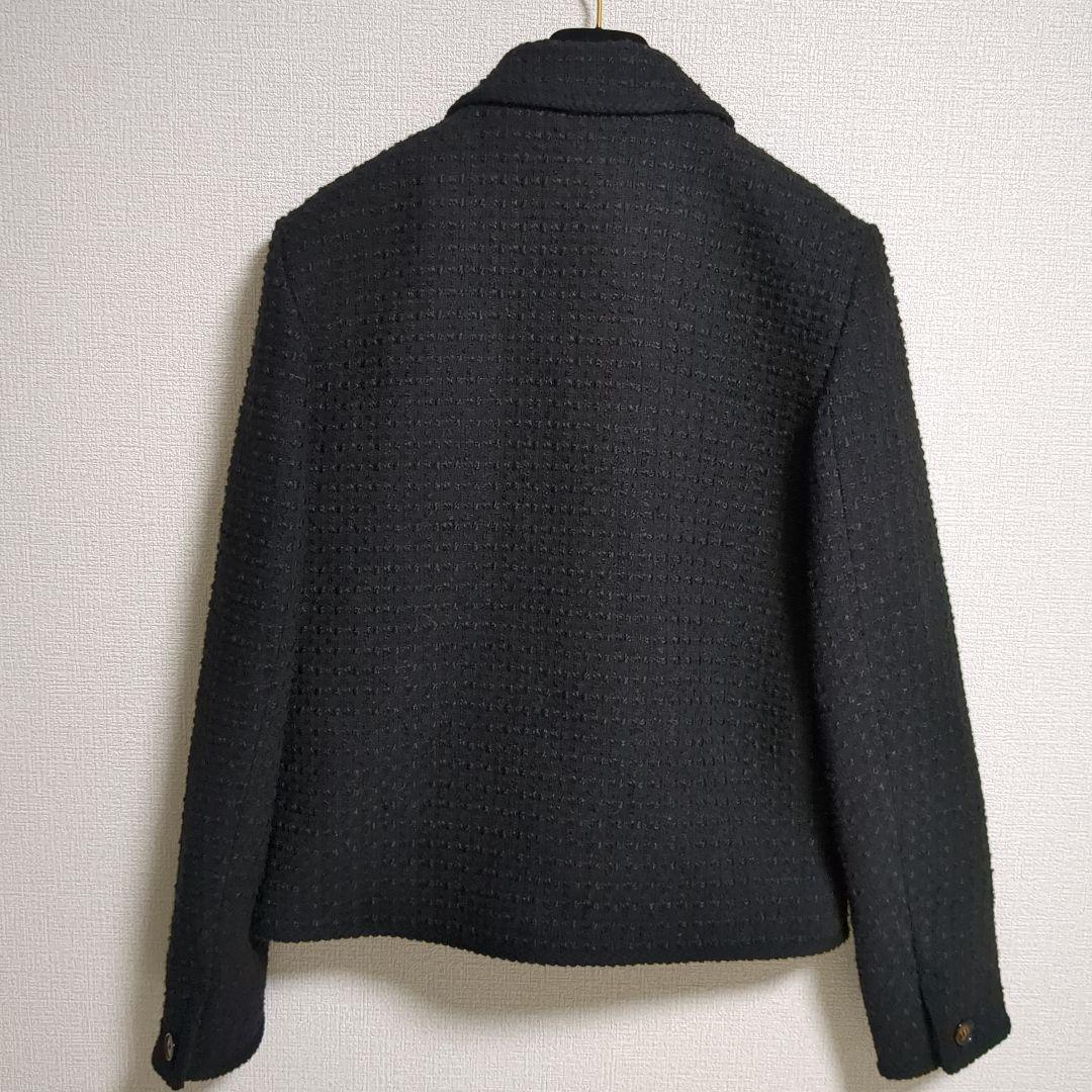 美品　SATUR アーヘン ウール ブレンド カラー ツイード ジャケット　M