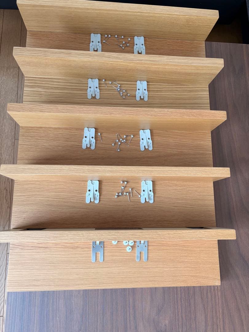 nakayaan さん　無印良品　壁に付けられる棚　44cm　5個セット　中古