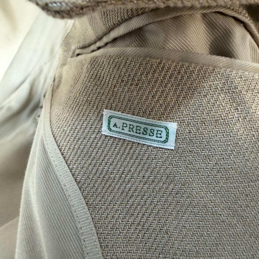 A.PRESSE Linen Half Coat ベージュ