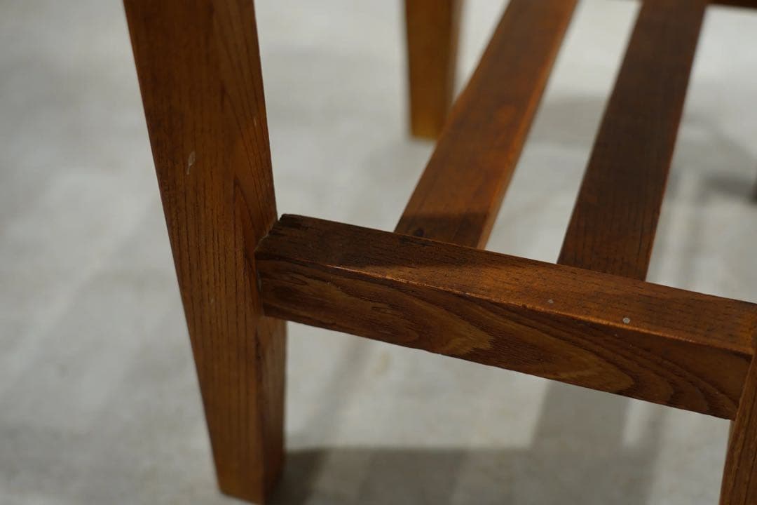 スツール　japan vintage 昭和初期　スクエア　刺繍 椅子　チェア