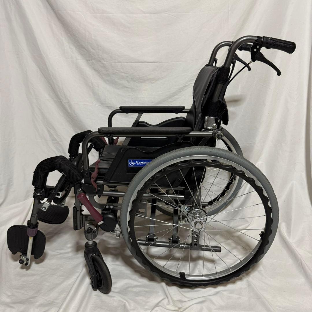 カワムラサイクル　自走用　多機能　ノーパンクタイヤ　車椅子　KMD-B22
