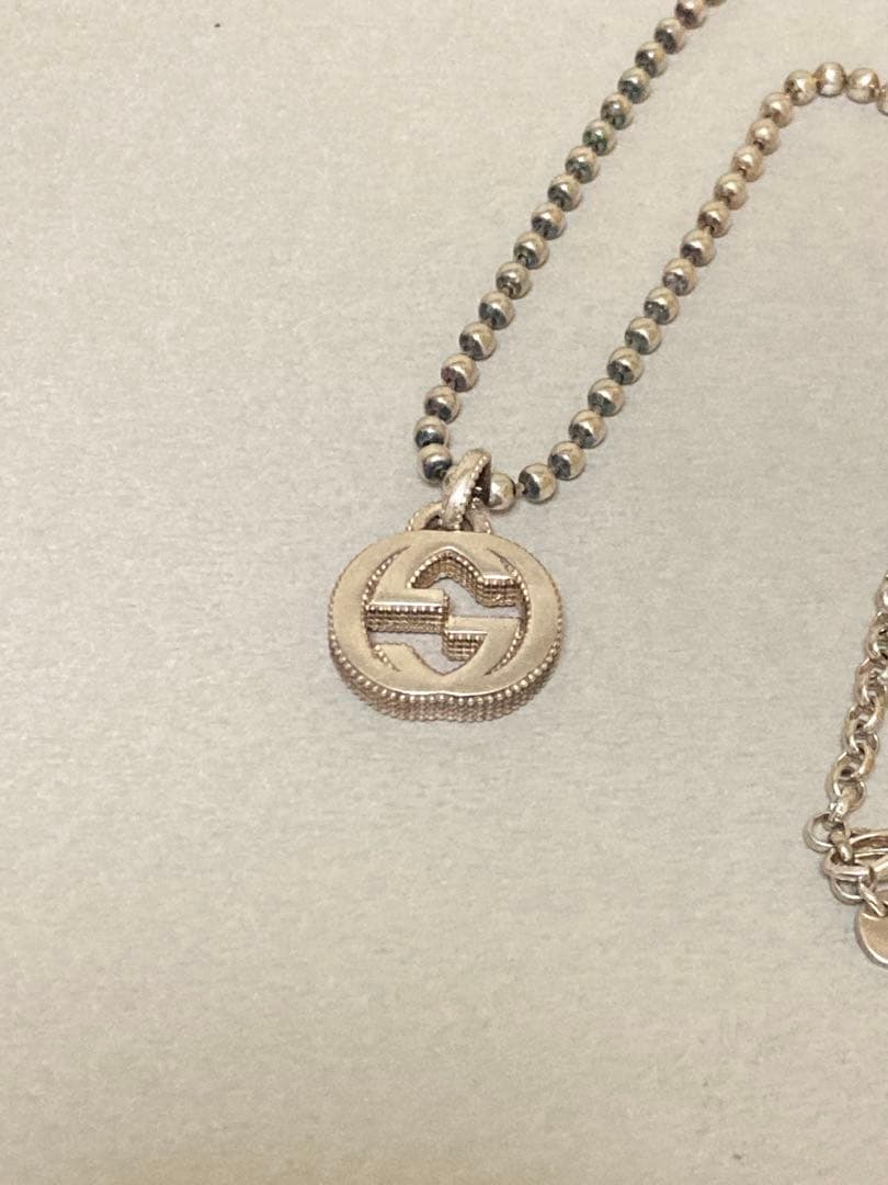 GUCCI ネックレス インターロッキング GG シルバー　メンズ/レディース