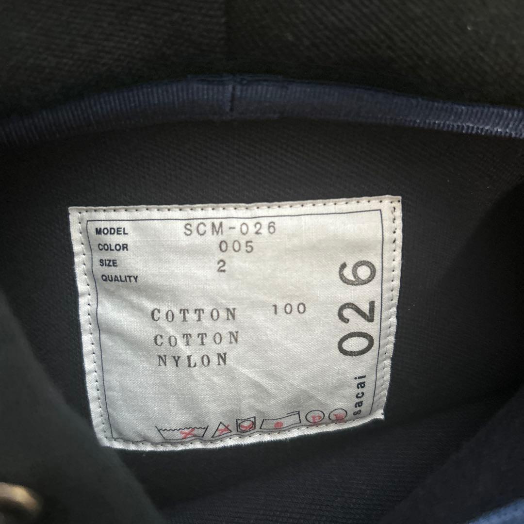 sacai サカイ パーカー ドッキングシャツ
