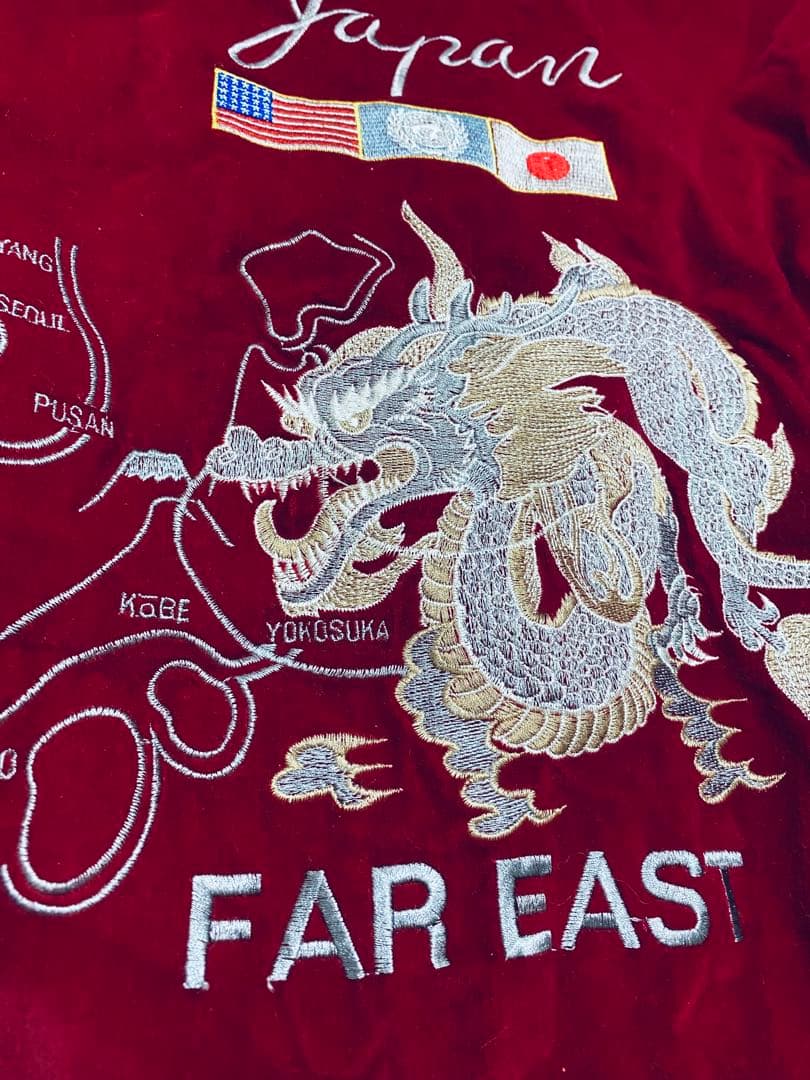 90s 美品 CORSAIRE 別珍 龍 日本限定 スカジャン vintage