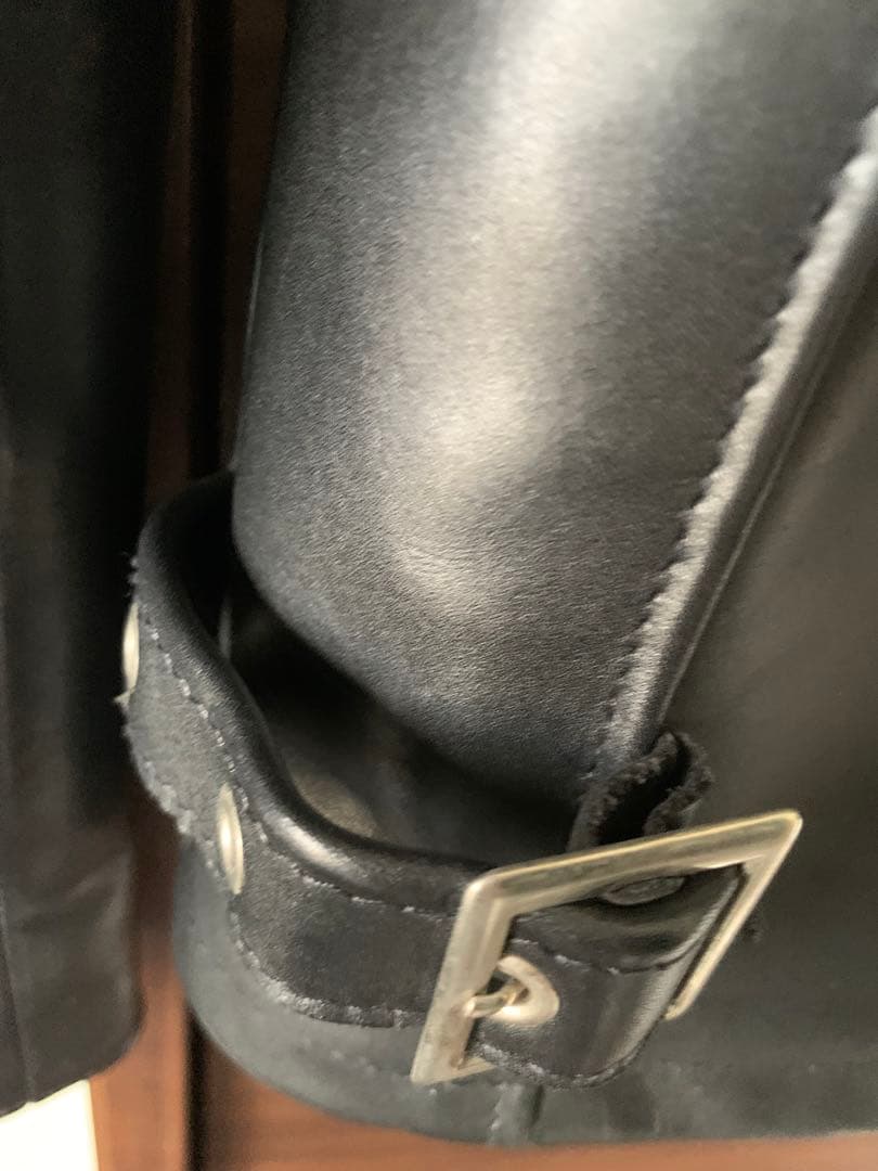 Schott 黒 レザー シングルライダースジャケット