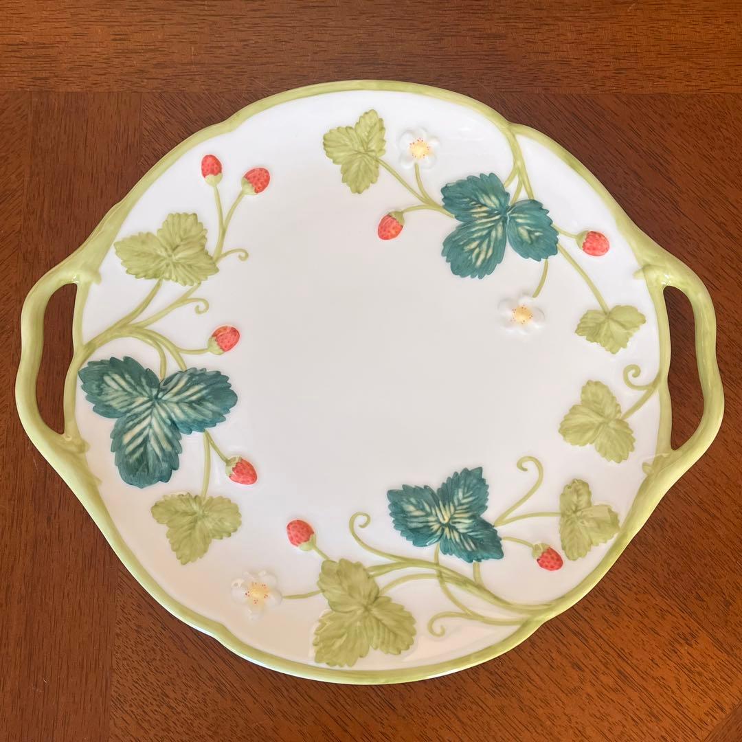 【希少品】ミントン★ヴィクトリアストロベリー★手付きプレート