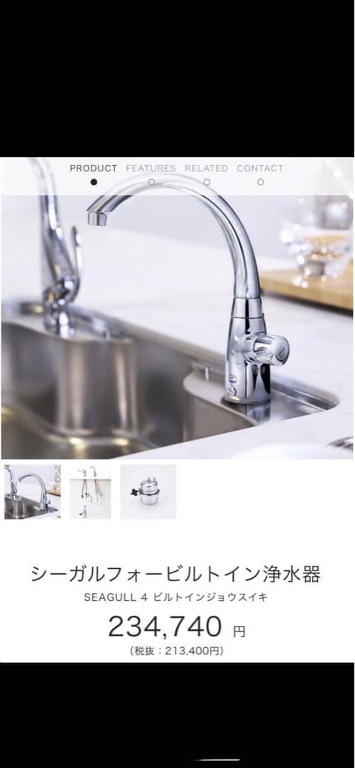 SEAGULL Ⅳ シーガルフォー　ビルトイン浄水器