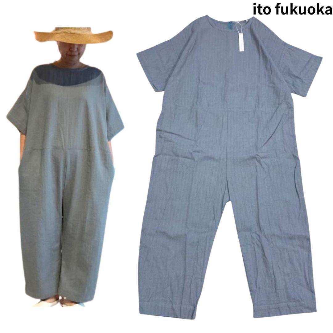 サロペット・オーバーオール・オールインワン ito fukuoka jump suit slim herringbone