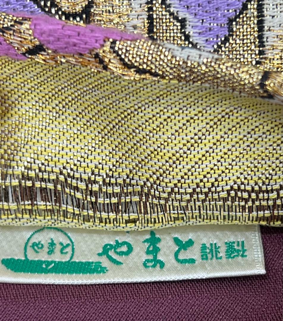 希少サイズ　振り袖　フルセット　長襦袢付　金彩加工　銀通し　長尺袋帯756