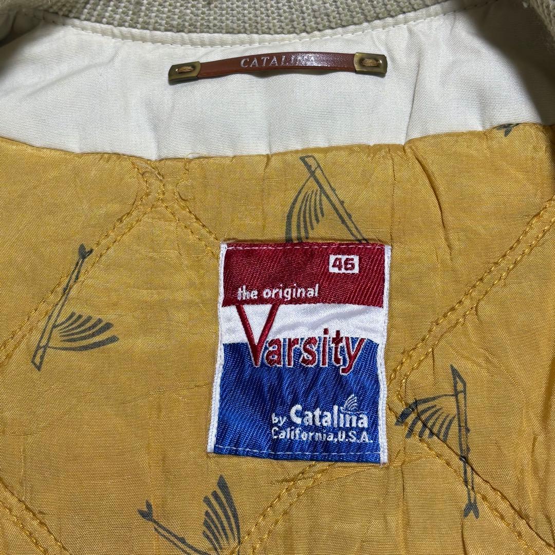 70s Catalina ダービージャケット トビウオ柄 サイズ45 古着