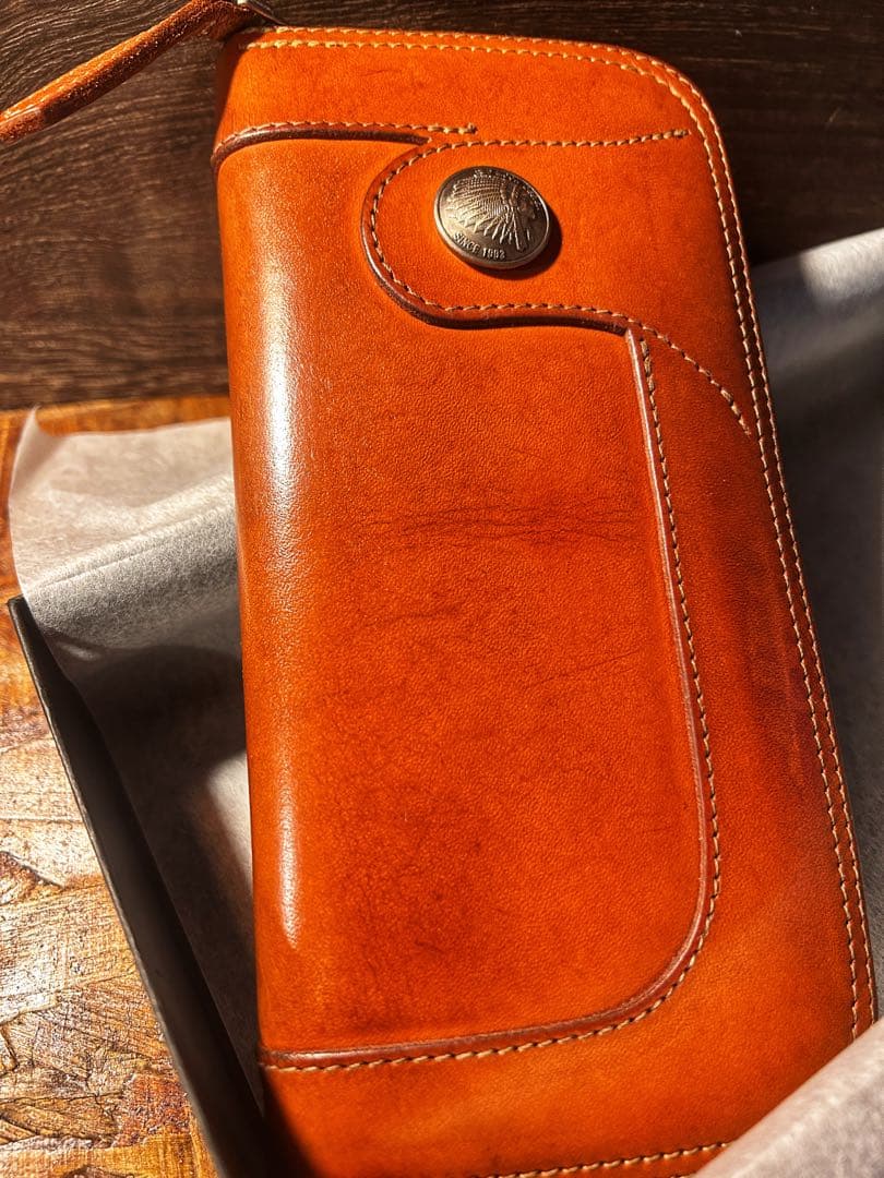 【美品】REDMOON レッドムーン ラウンドファスナー 長財布 ラウンド