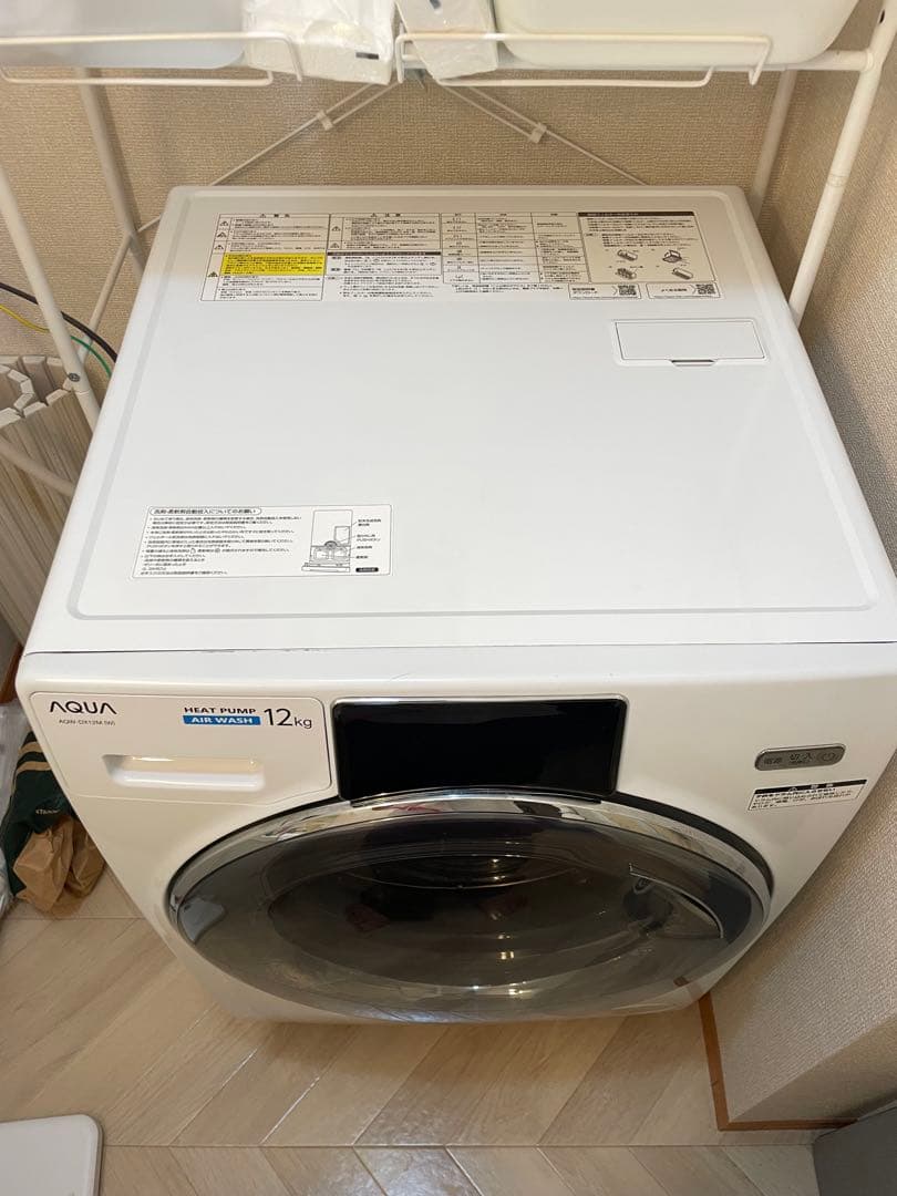 AQUA ドラム洗濯機 12kg AQW-DX12M (W)