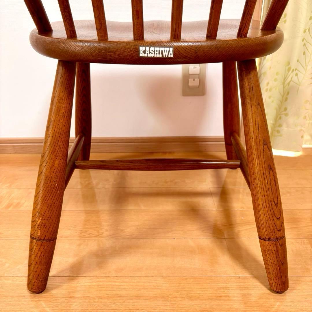 柏木工 KASHIWA ウィンザーチェア ダイニングチェア ビンテージ ②