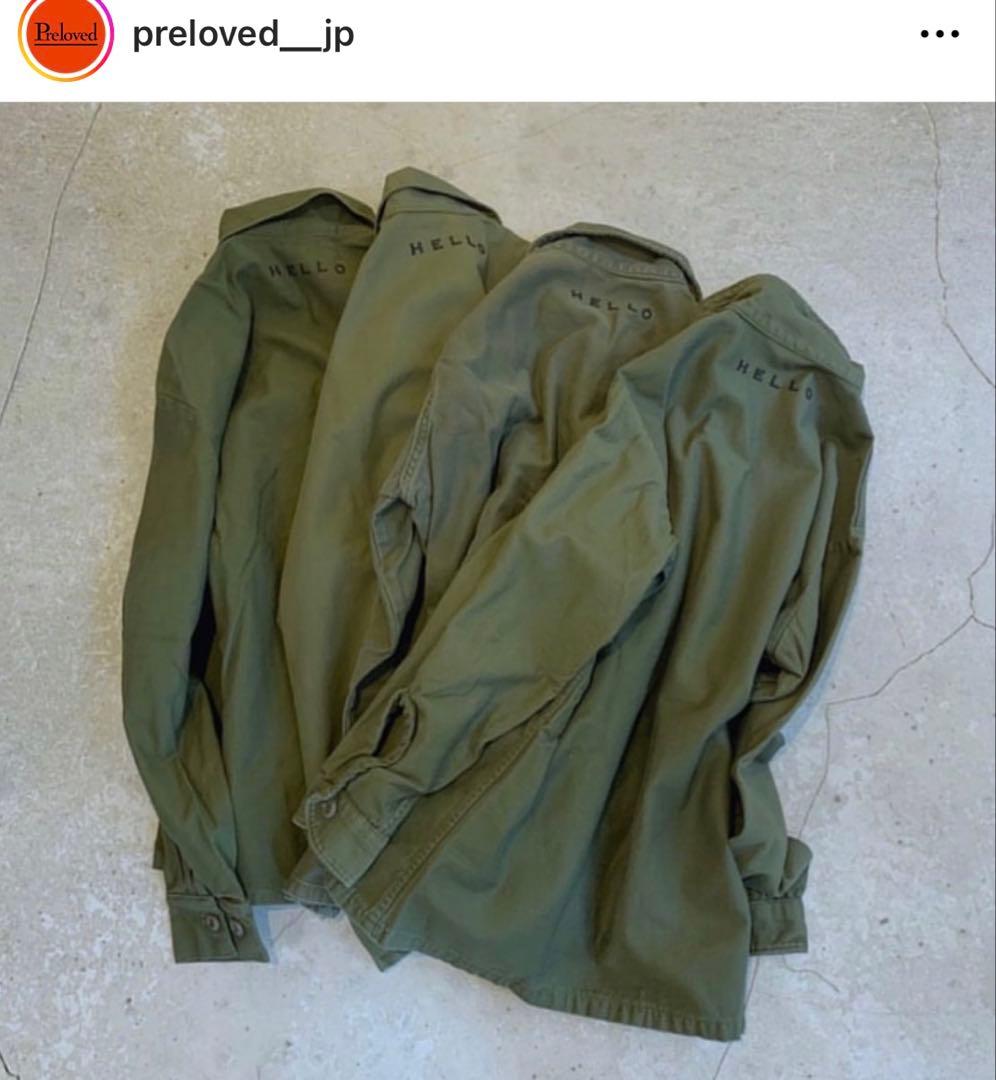 リ*ー様 preloved購入Helloリメイクミリタリージャケットシンゾーンロ