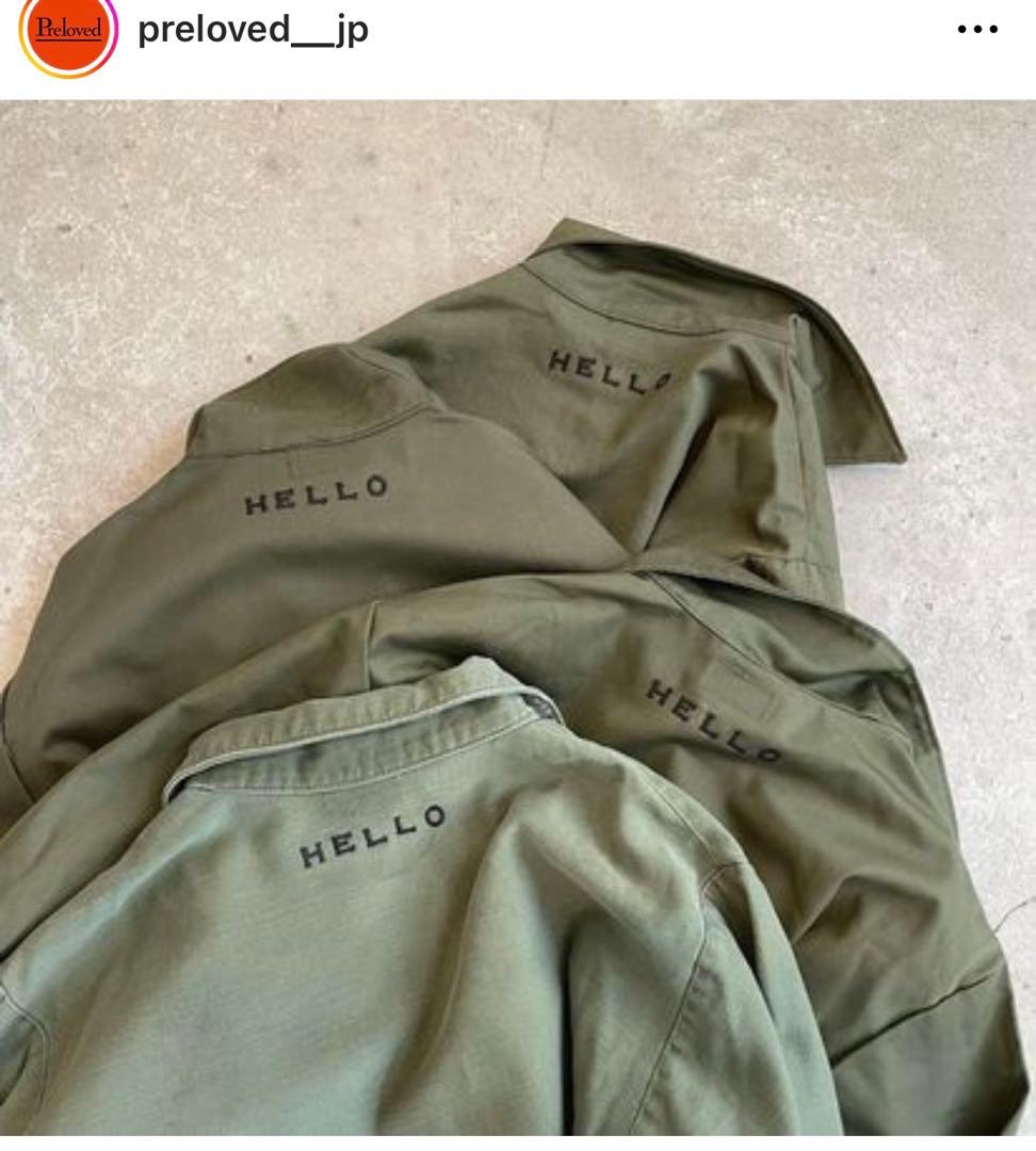 リ*ー様 preloved購入Helloリメイクミリタリージャケットシンゾーンロ