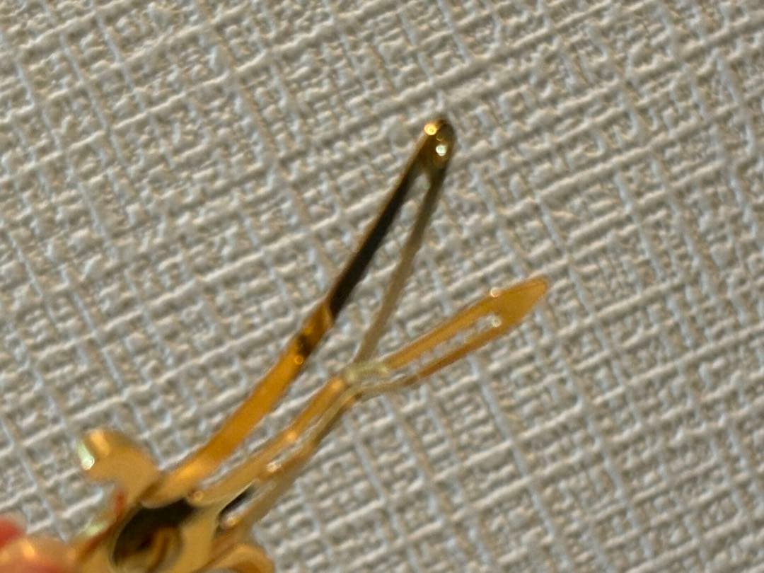 ※箱無し CELINE ゴールド ヘアピン ケース付き