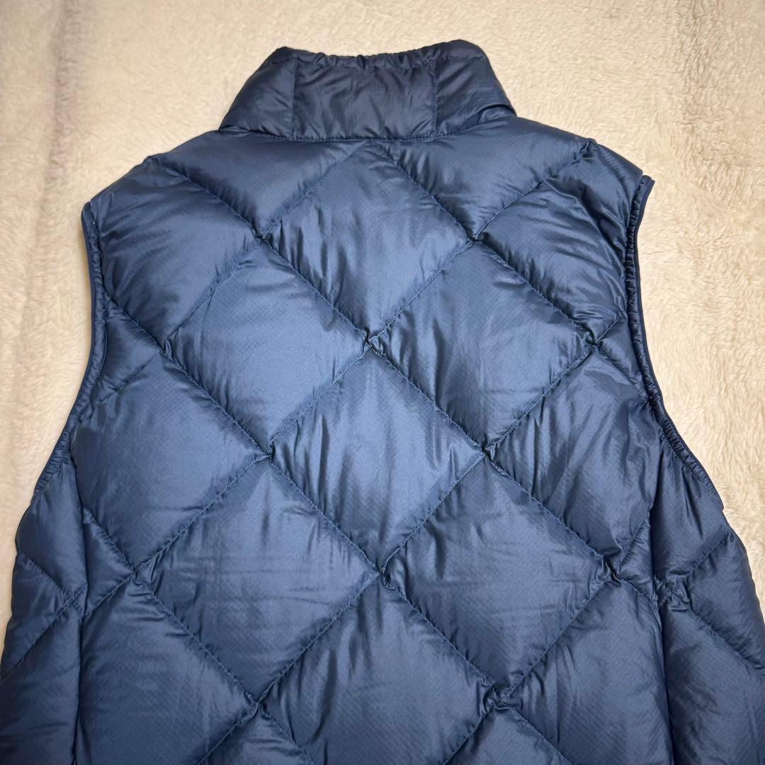 極美品モンベル800FP ライトアルパインダウン ベスト Women'sXL青
