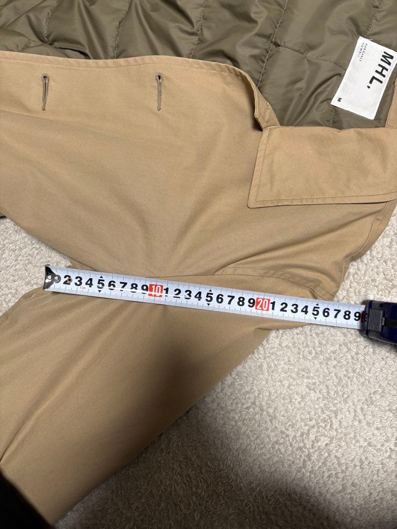 MHL マーガレットハウエル ベージュ ステンカラーコート