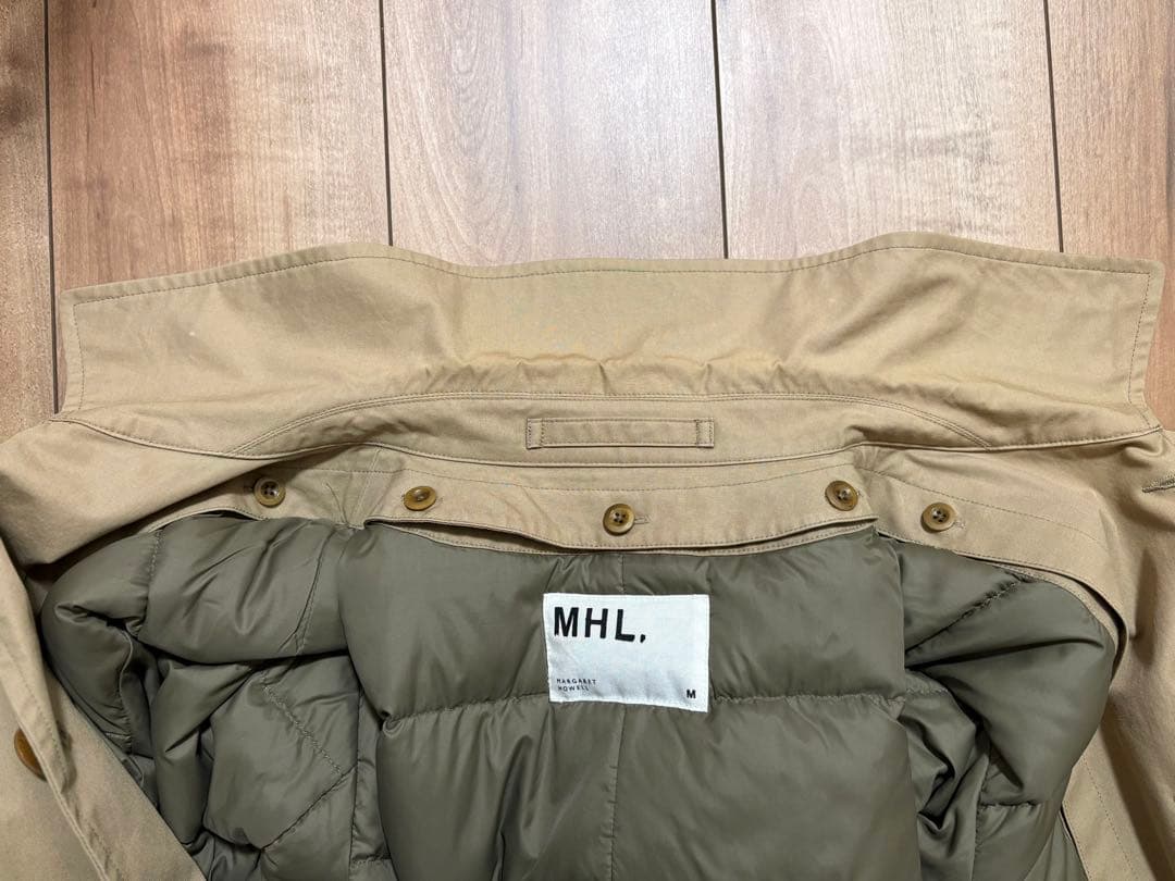 MHL マーガレットハウエル ベージュ ステンカラーコート