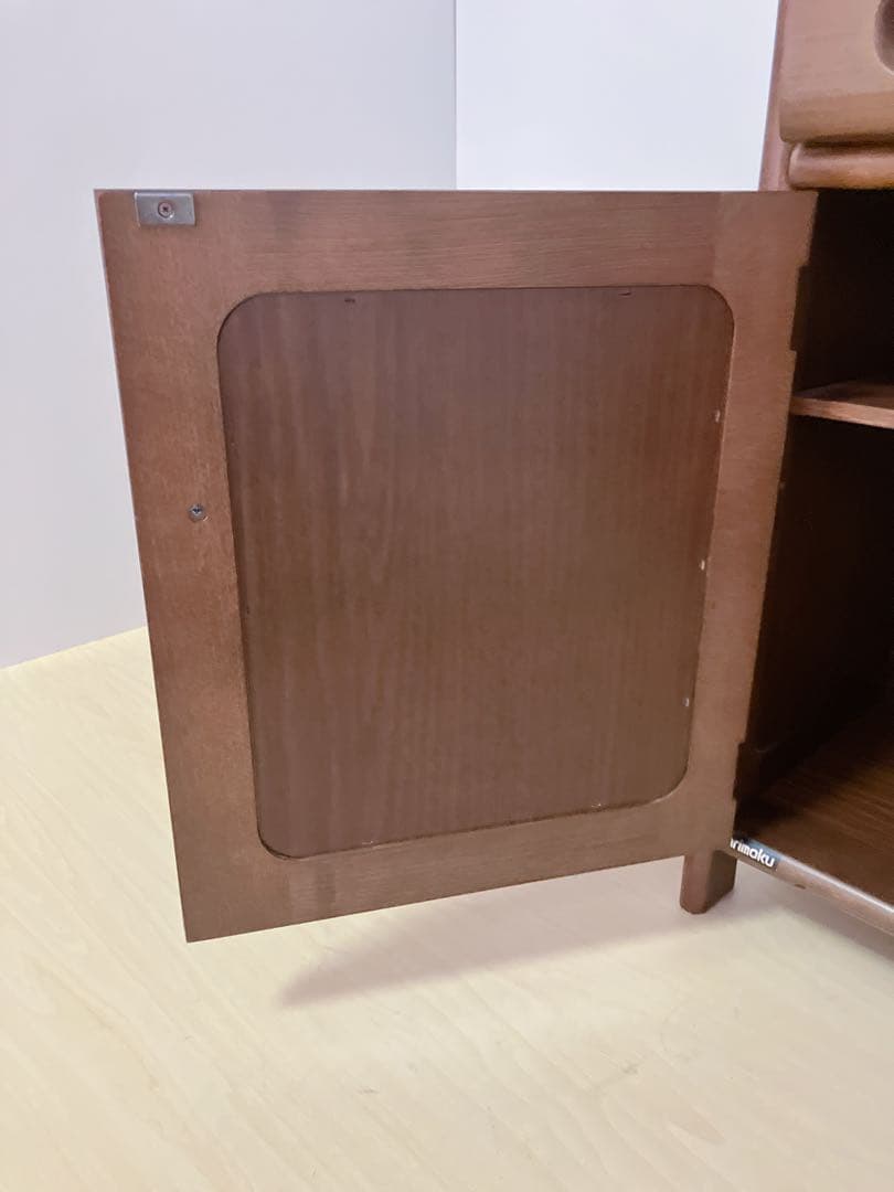 Karimoku カリモク 木製 電話台、FAX台　キャビネット飾り棚 収納　①