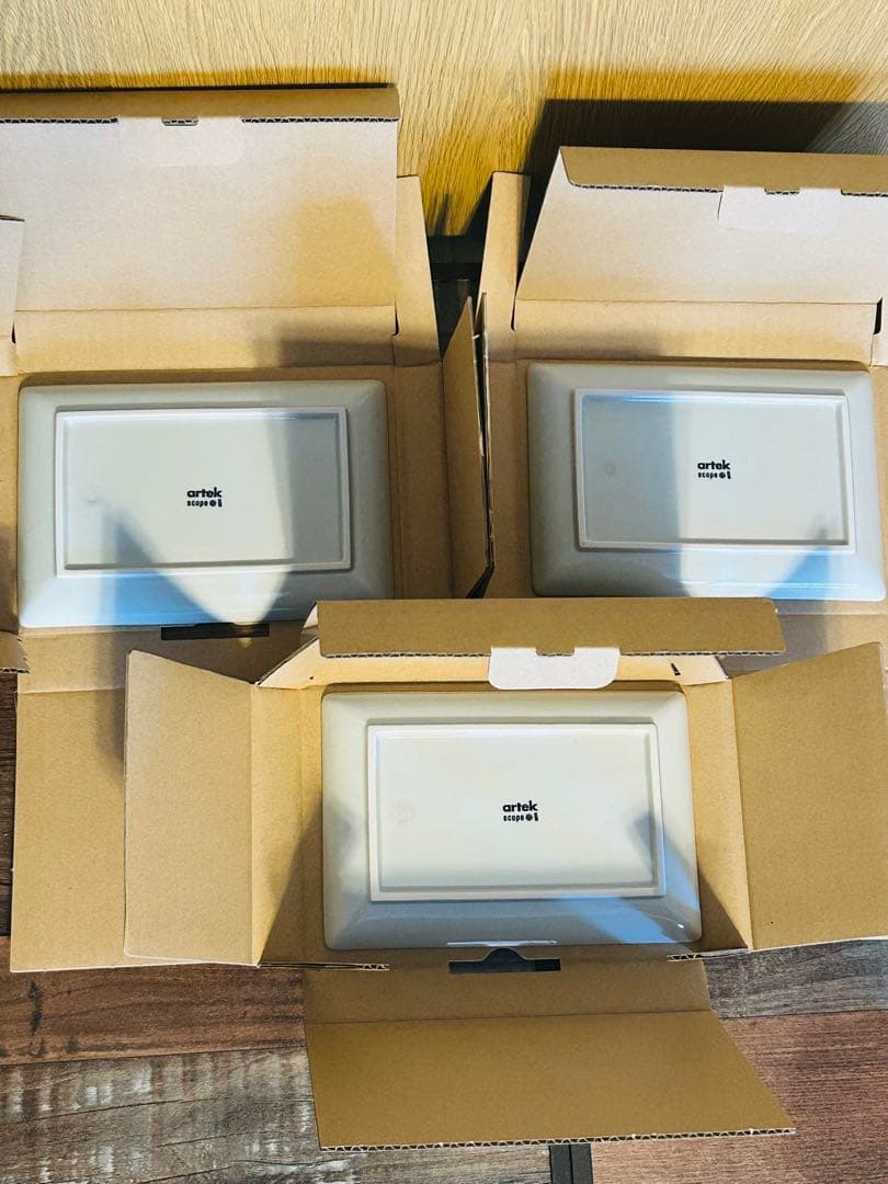 scope 東屋　平長皿　3枚セット　Lehti