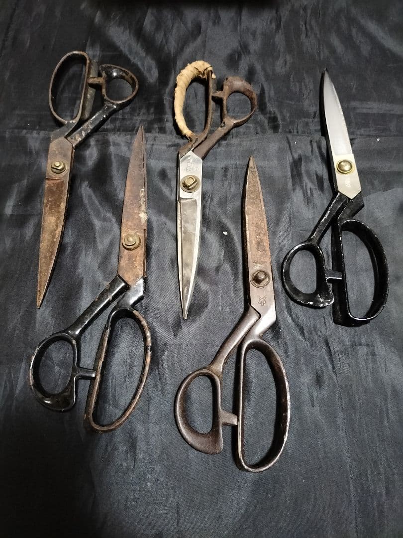 はさみ　54本　クラシック　裁ちばさみ 黒　　レトロ　ヴィンテージ　ピンキング