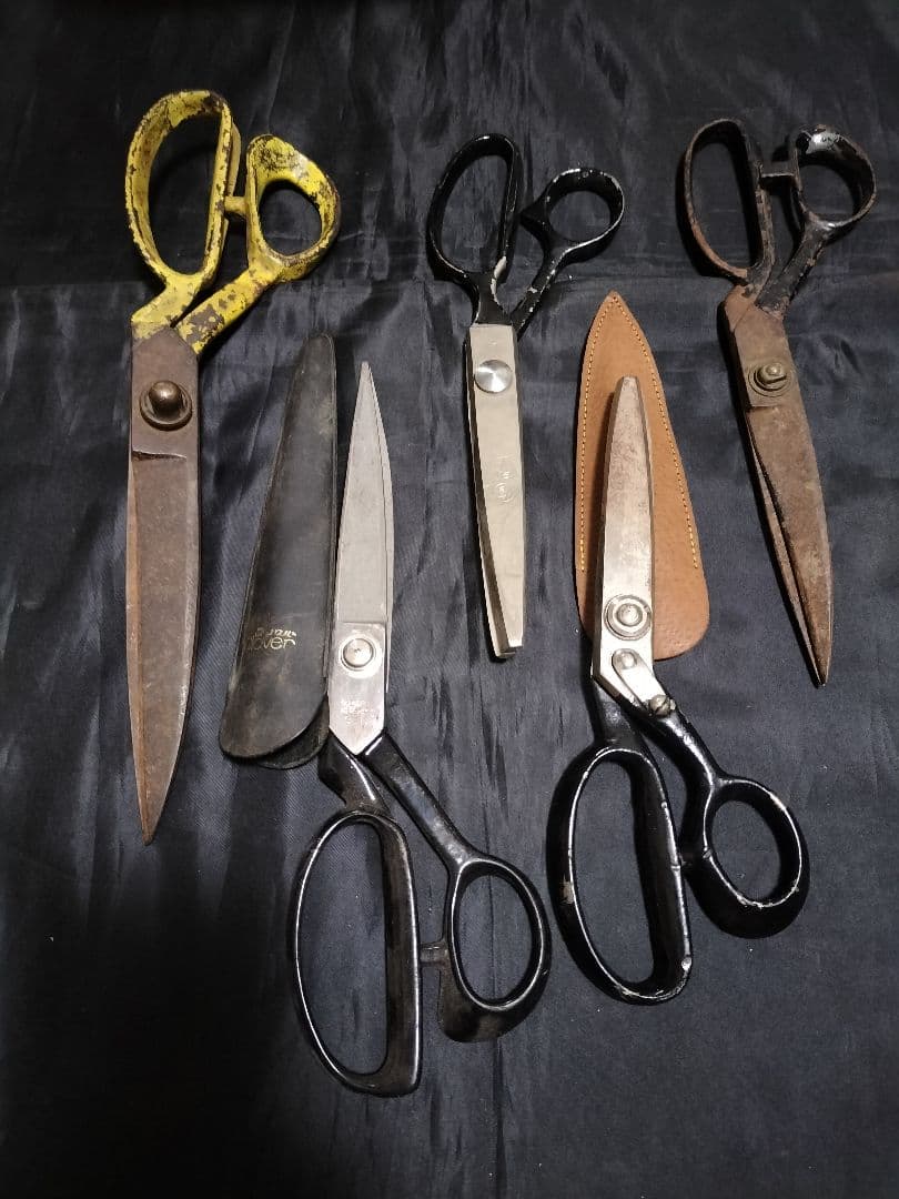 はさみ　54本　クラシック　裁ちばさみ 黒　　レトロ　ヴィンテージ　ピンキング